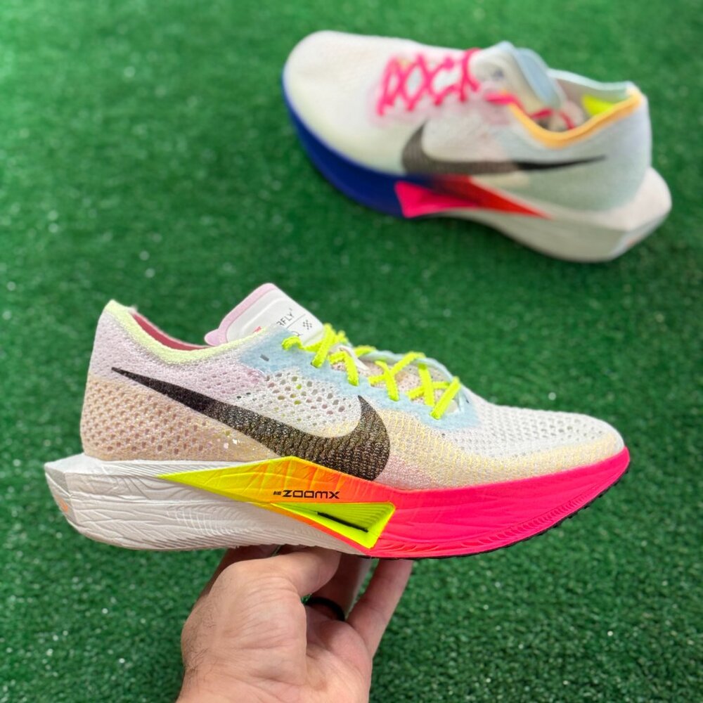Nike ZoomX Vaporfly 3 Multi-Color Mens Running HQ3219-902 VNDS Sz 8